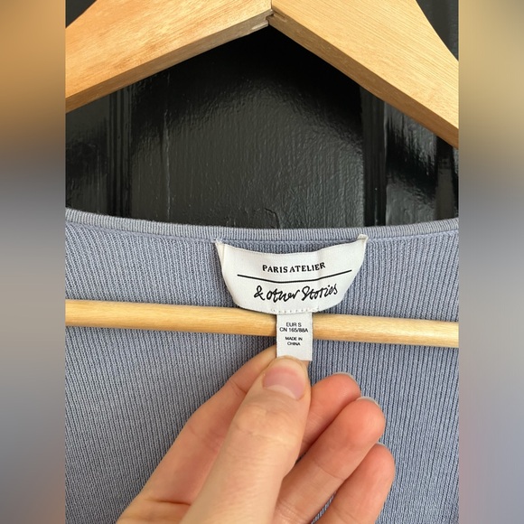 & Other Stories Crochet Sleeve Wrap Dress - Picture 5 of 5